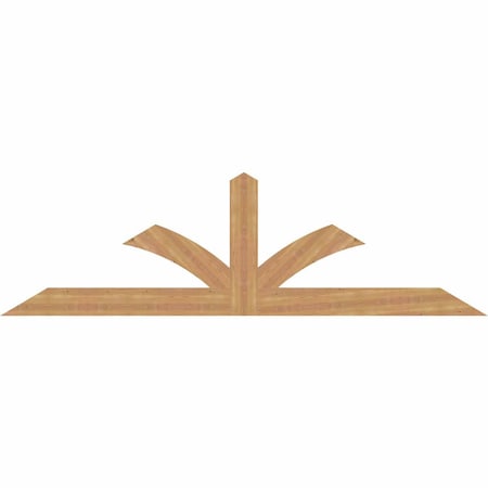Ekena Millwork Richland Smooth Timber Gable Bracket, Western Red Cedar, 96"W x 28"H x 1 1/2"D x 5 1/2"F, 7/12 Pitch GBW096X28X0206RIC00SWR
